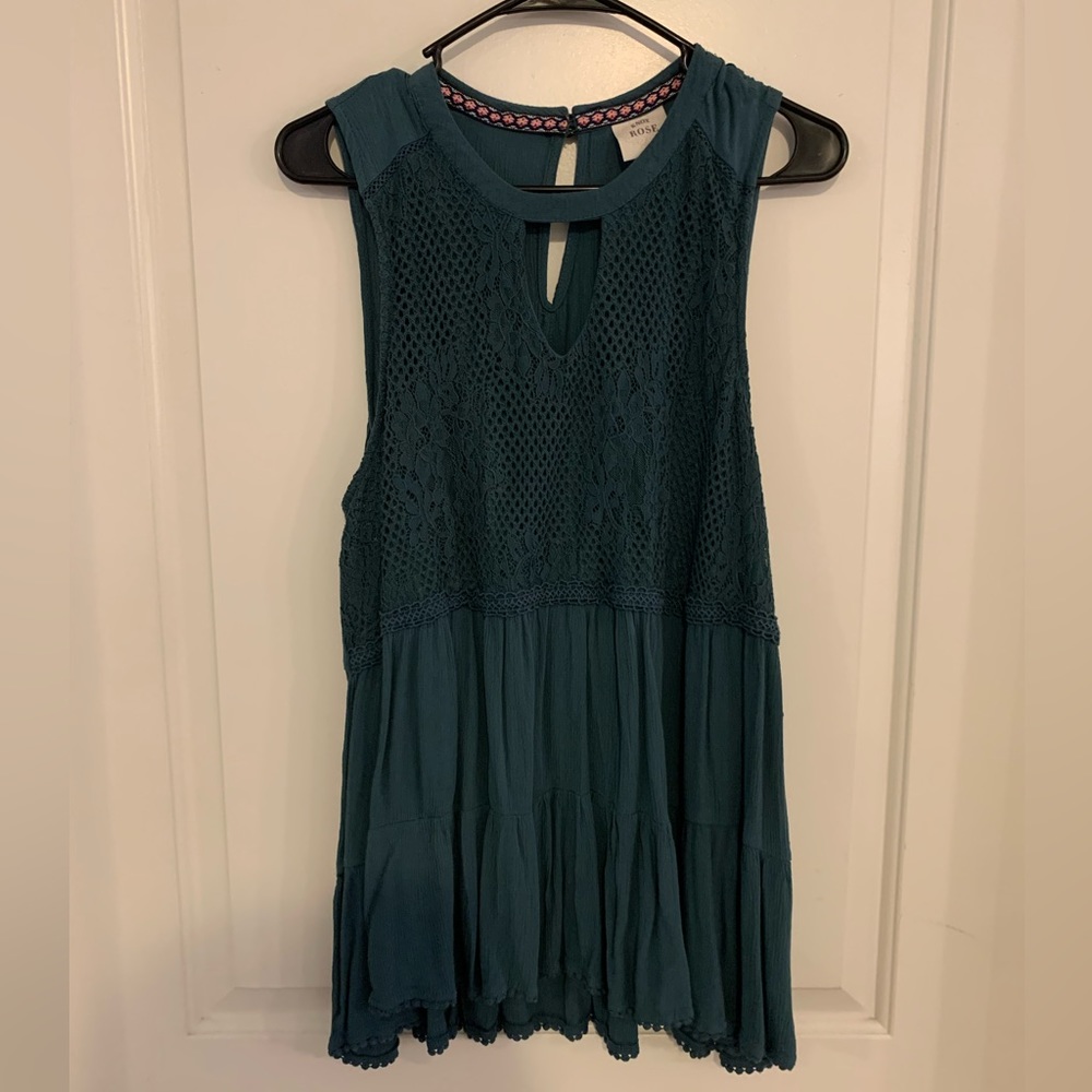 Knox Rose Tank Top -Blue